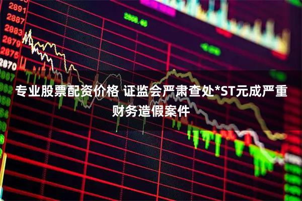 专业股票配资价格 证监会严肃查处*ST元成严重财务造假案件