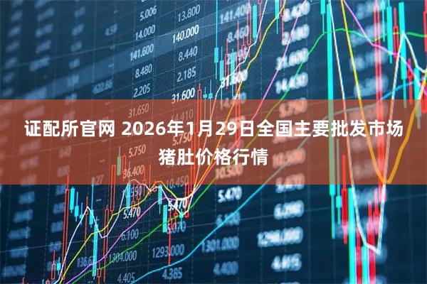 证配所官网 2026年1月29日全国主要批发市场猪肚价格行情